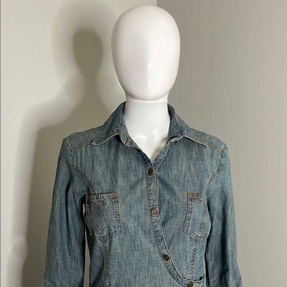 Jeanology Denim Maxi Dress Size 6 - Picture 3 of 16